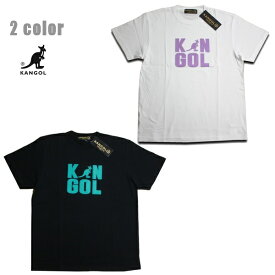 KANGOL Tシャツ KG NEW LOGO TEE　LCT0101 ホワイト ブラック 【 2021 カンゴール Tシャツ / メンズ / ストリート カジュアル / スケーター / メール便可 / あす楽 】