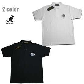 KANGOL ポロシャツ SYMBOLIC STANDARD POLO　LCK0101 ホワイト ブラック 【 2021 カンゴール ポロシャツ / メンズ / ストリート カジュアル / スケーター / メール便可 / あす楽 】