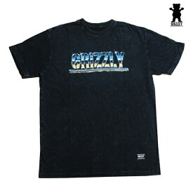 GRIZZLY Tシャツ Sittin On Chrome SS TEE vigr21su40TD [TDYE] タイダイブラック【 2021 グリズリー Tシャツ / メンズ Tシャツ /スケーター スケボー スケートボード/ B系 / メール便可 / あす楽 】