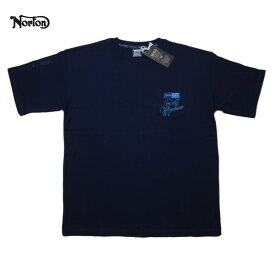 Norton Tシャツ ベビーウエイト ポケットTEE 222N1000 ネイビー 紺【 2022 Tシャツ / ノートン 半袖 / メンズ / バイカー / バイク / アパレル 服 / メール便可 / あす楽 】