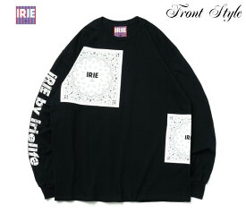 IRIE 長袖Tシャツ PAISLEY L/S TEE IRAW22012 ブラック 黒【 2022 アイリー lrie Life ロンT / ロゴ / レゲエ / メンズ / 長袖 / ストリート / B系 / スケーター / サーフ / メール便可 / あす楽 】