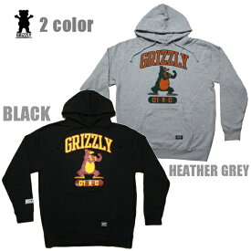 GRIZZLY パーカー GRIZZLY Put Em Up Hoody vigr22fa117 ブラック 黒 グレー【 2022 グリズリー パーカー / スウェット フーディー / メンズ プルオーバー /スケーター スケボー スケートボード/ B系 / あす楽 】