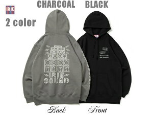 IRIE �p�[�J�[ NEON SOUND SYSTEM HOODIE IRAW24030 �`���R�[���O���[ �u���b�N�y 2024 �A�C���[ lrie Life �X�E�F�b�g / �v���I�[�o�[ �p�[�J�[ / ���Q�G / �����Y / �W���}�C�J / �X�g���[�g �_���X / B�n / �X