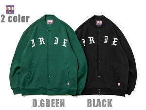 IRIE �W���P�b�g SWEAT STADIUM JACKET IRAW24042 D.�O���[�� �u���b�N �� ���y 2024 �A�C���[ lrie Life �X�E�F�b�g�W���P�b�g �A�E�^�[ �X�^�W�A���W���P�b�g / ���Q�G / �����Y / �W���}�C�J / �X�g���[�g 
