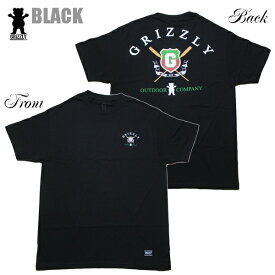 GRIZZLY Tシャツ Canbridge SS TEE [BLK] vigr24sp27 ブラック 黒【 2024 グリズリー Tシャツ / メンズ Tシャツ ロゴ /スケーター スケボー スケートボード ストリート / B系 / メール便可 / あす楽 】