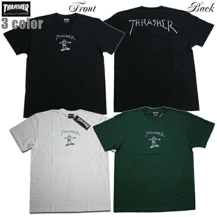 THRASHER Tシャツ COMIC prints S/S TEE TH91381A  PEPPER HEMP【 2023 メンズ Tシャツ / スラッシャー Tシャツ / スケーター / ストリート / サーフ / スケート / スラッシャー 半袖 / レゲエ / メール便可 / あす楽 】