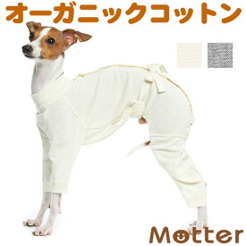 犬の服【ケアウェア(肌着) イタリアングレータイプ フルスーツ】（犬の下着・術後服）オーガニックコットンのドッグウエア
