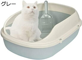 猫のトイレ 猫の砂の鉢 巨大な猫のトイレ 大型 猫用トイレの本体 半閉鎖猫の砂の鉢 開放式 シャベル 大きな猫 大きなトイレ 広く 飛散防止 全体洗浄ができます