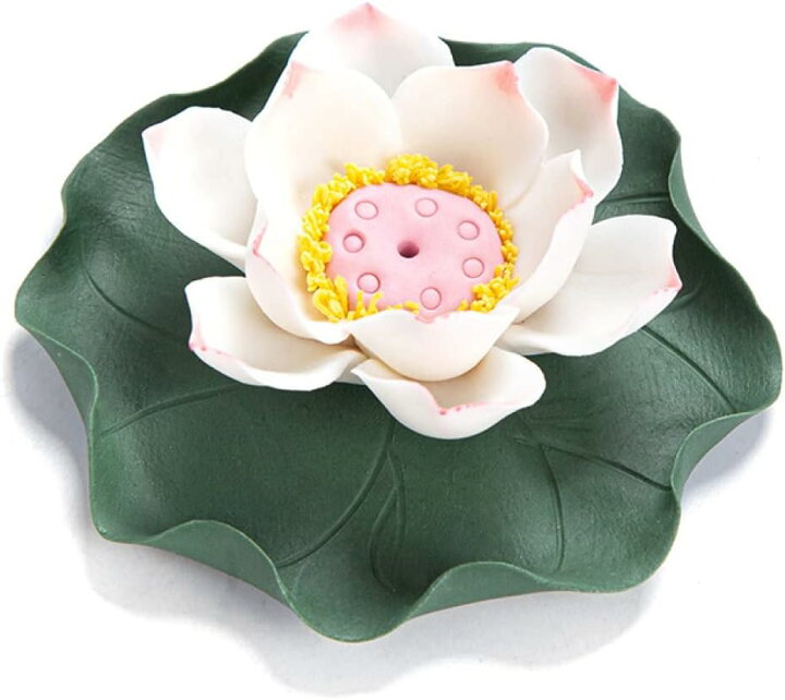 楽天市場】購入15％-30%OFF 置物 雑貨 陶器 ハンドメイド 蓮の花 