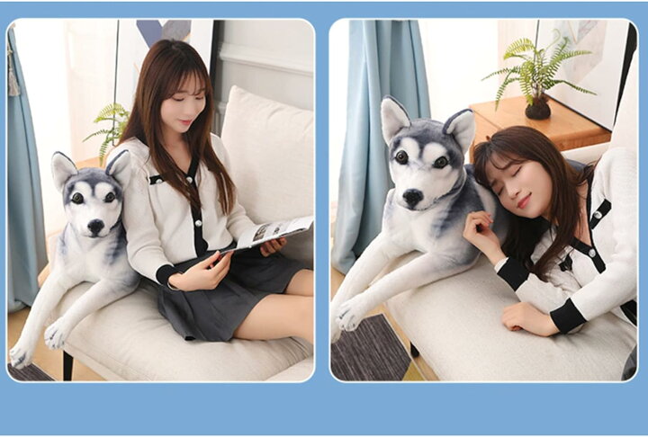 楽天市場】購入15％-30%OFF リアルぬいぐるみ かわいい グレー 