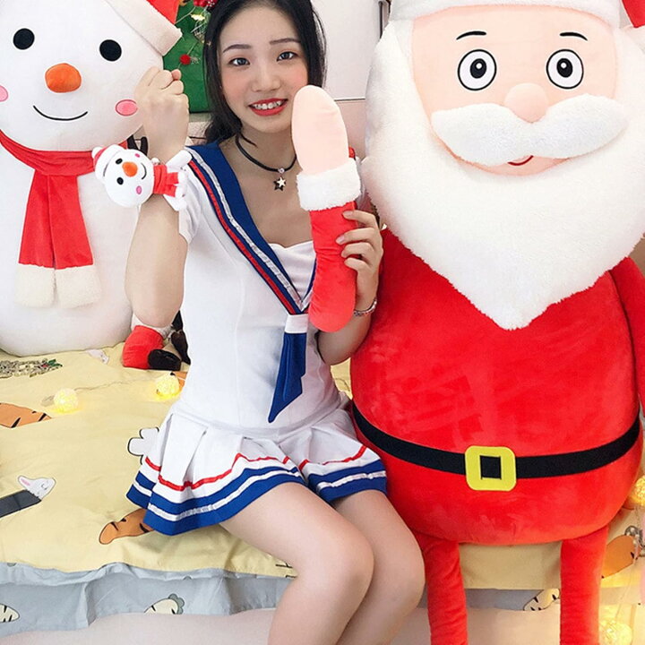 楽天市場】購入15％-30%OFF サンタクロースぬいぐるみ カラー 大きい 