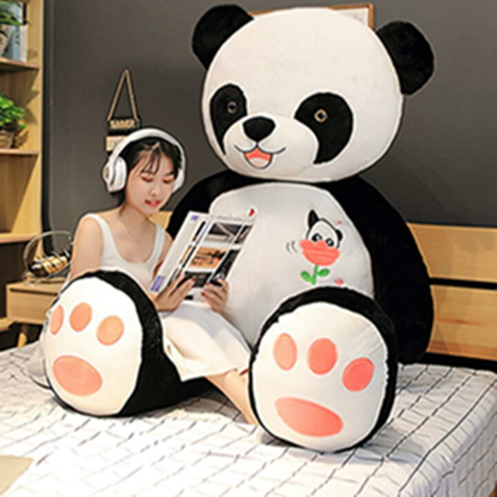 楽天市場】抱き枕 かわいい 大きい パンダ ぬいぐるみ 特大 クッション 