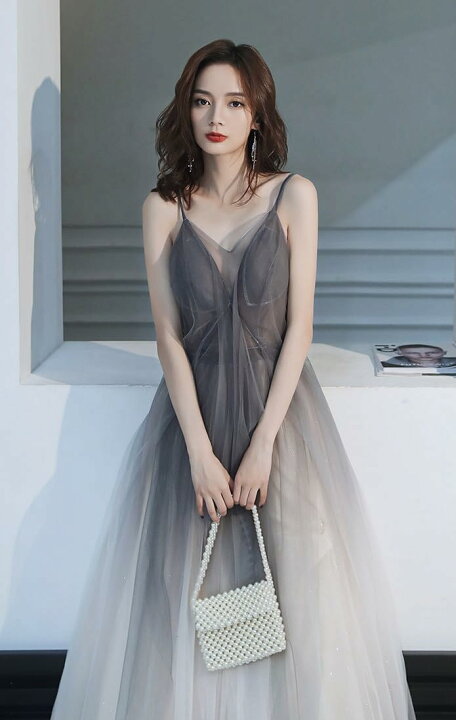 楽天市場】レディース ドレス ロングドレス パーティードレス チュール  