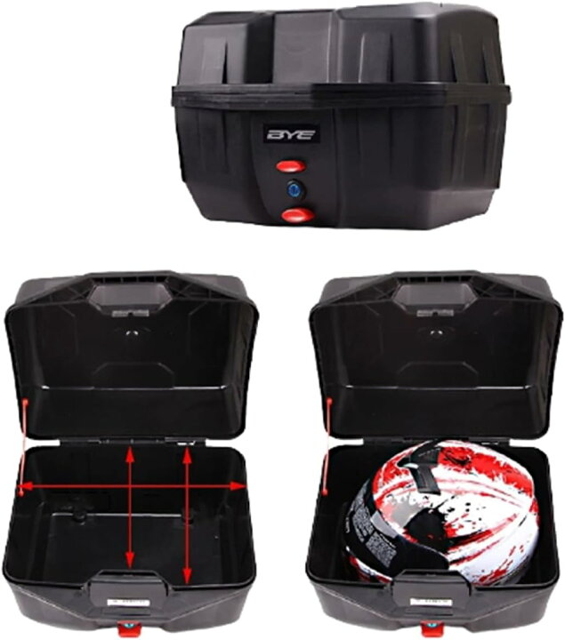楽天市場】バイク リアボック 大容量 トップケース ABSトップカバー PP 