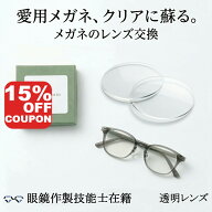 【15%OFFクーポン+P10倍!】【無料配送キット】透明 メガネ レンズ交換 他店フレームOK！ イトーレンズ HO…