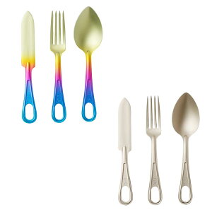 �o���X�e�B�N�X Ballistics U.S. TITANIUM CUTLERY SET BLA-2404 [�`�^���J�g�����[]