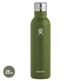 ハイドロフラスク Hydro Flask ワインボトル 25oz オリーブ 8900270021191 [缶クーラー]【不定期開催/セール価格品は返品・交換不可】