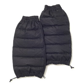 ナンガ NANGA COTTON PEACH DOWN LEG WARMERS BLK N1lwBKN5 [レッグウォーマー ダウン]【不定期セール/セール価格品は返品・交換不可】