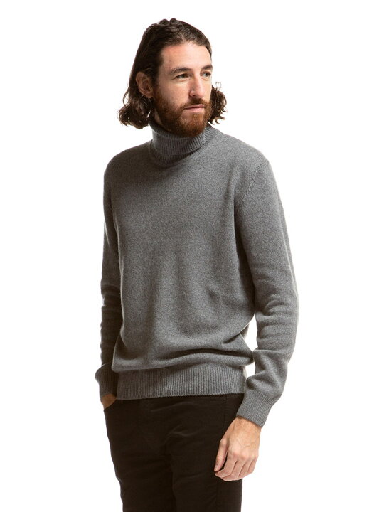 ラルディーニ LARDINI タートルネック ウール カシミヤ混 ニット XSPS5 