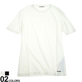 JIL SANDER (ジルサンダー) 裾ロゴ クルーネック 半袖 Tシャツ ブランド レディース トップス Tシャツ 半袖 シャツ JLLJPPU707510