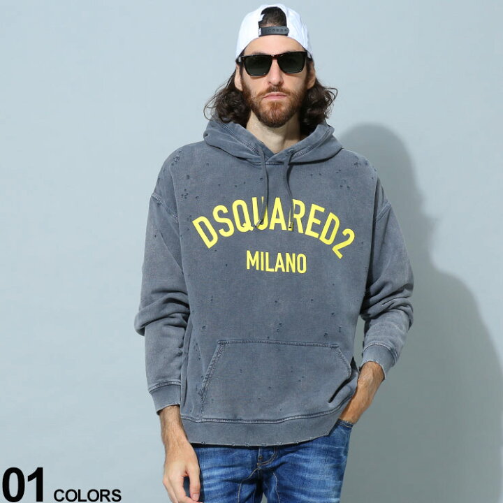 楽天市場】DSQUARED2 (ディースクエアード) ダメージ カレッジロゴ  
