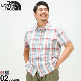 大きいサイズ メンズ THE NORTH FACE (ザ ノースフェイス) ポケット チェック 半袖 シャツ LOGHILL S/S SHIRT シャツ 半袖 チェックシャツ NF0A5J9ZD22