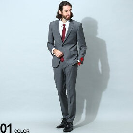 HUGO BOSS (ヒューゴボス) ストレッチ シングル ノータック スーツ ブランド メンズ 男性 ビジネス フォーマル スーツ HBHG10236958P