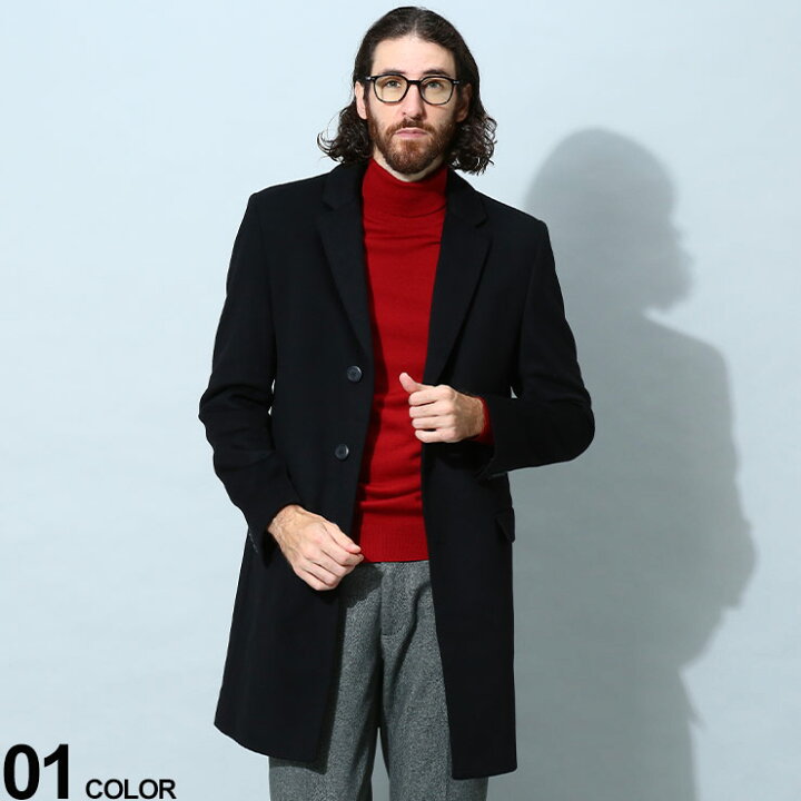 楽天市場】HUGO BOSS (ヒューゴボス) カシミヤ シングル ロングコート  
