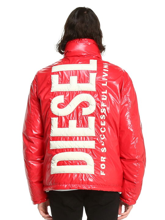 楽天市場】DIESEL (ディーゼル) リバーシブル BIGロゴ フルジップ 中綿 