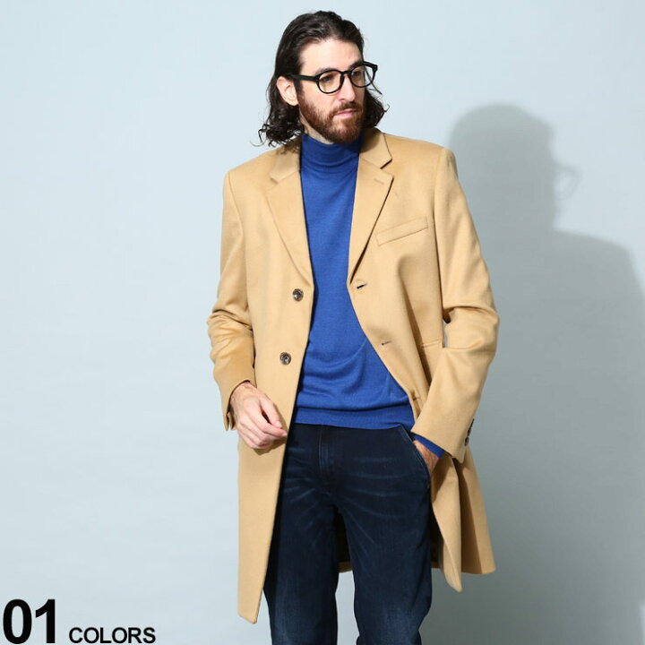 HUGOBOSS(ヒューゴボス) コート サイズI 50 メンズ - ベージュ 長袖/冬 