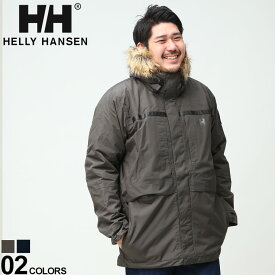 大きいサイズ メンズ HELLY HANSEN (ヘリーハンセン) Primaloft ファーフード フルジップ 中綿 ジャケット COASTAL 2 PARKA ジャケット ブルゾン パーカー 54408D22