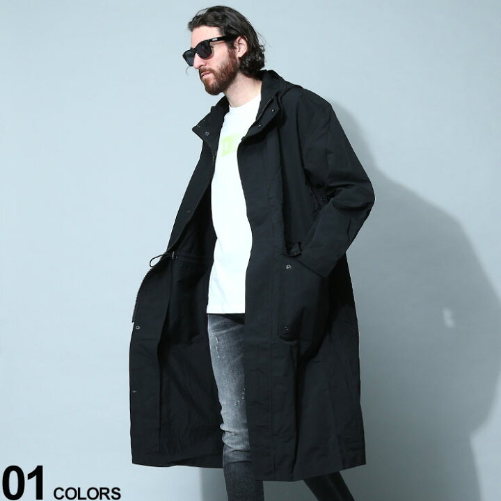 楽天市場】DIESEL (ディーゼル) フード フルジップ ロングコート J 