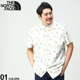 大きいサイズ メンズ THE NORTH FACE (ザ ノースフェイス) クライマープリント 半袖 シャツ BAYTRAIL PATTERN SHIRT シャツ 半袖 ポケット 春 夏 NF0A55ND5LD22