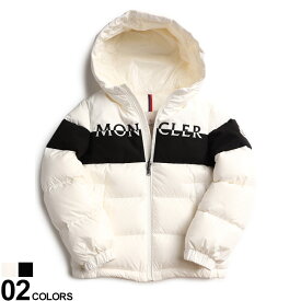 MONCLER (モンクレール) バイカラー フルジップ ダウンジャケット Laotari ブランド キッズ 子供服 アウター ジャケット ブルゾン ダウン MCBLAOTARI