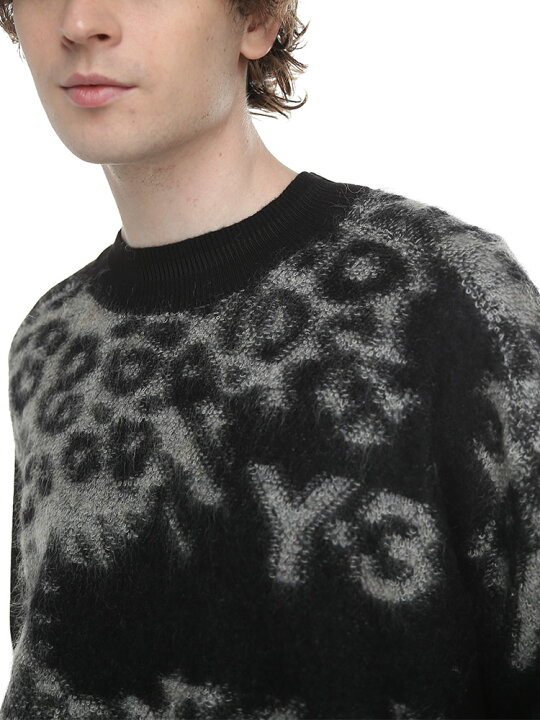 楽天市場】Y-3 (ワイスリー) モヘヤ クルーネック セーター LEOPARD 