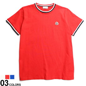 MONCLER (モンクレール) ライン クルーネック 半袖 Tシャツ ブランド キッズ 子供服 トップス Tシャツ 半袖 シャツ MCJ8C0000883092