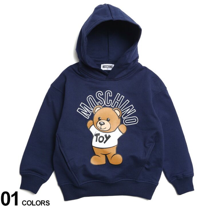 楽天市場】MOSCHINO (モスキーノ) 裏起毛 テディベアプリント プル  