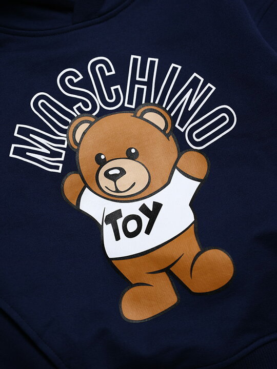 楽天市場】MOSCHINO (モスキーノ) 裏起毛 テディベアプリント プル  
