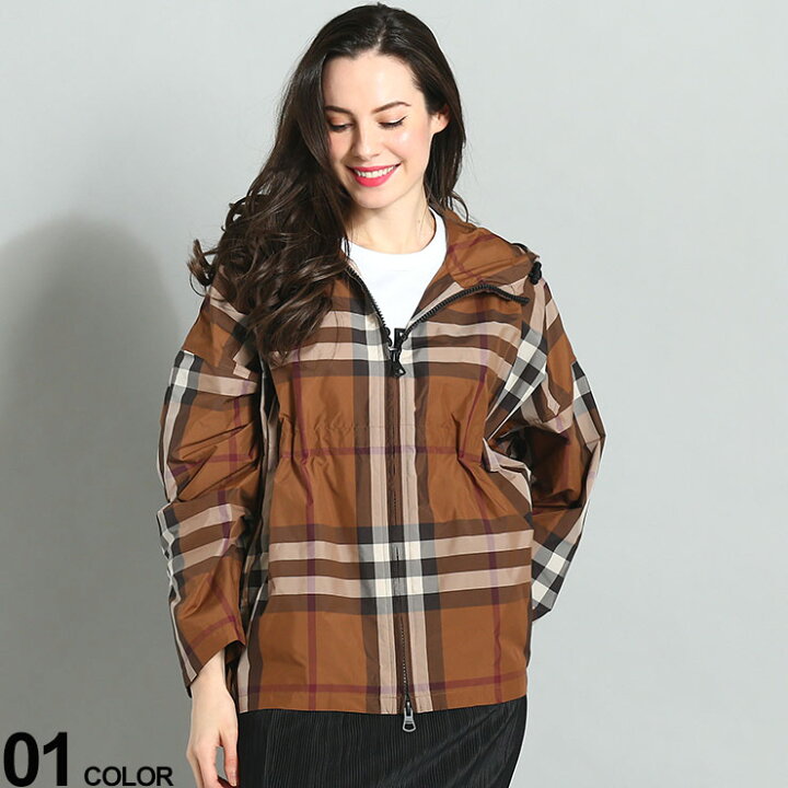 楽天市場】BURBERRY (バーバリー) チェック フルジップ フーディッド 