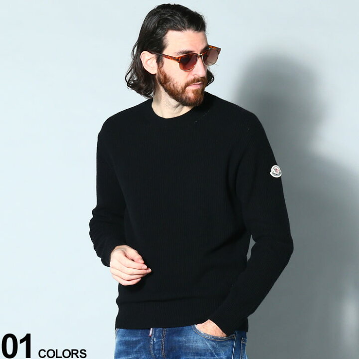 楽天市場】MONCLER (モンクレール) カシミヤ混 クルーネック ニット 