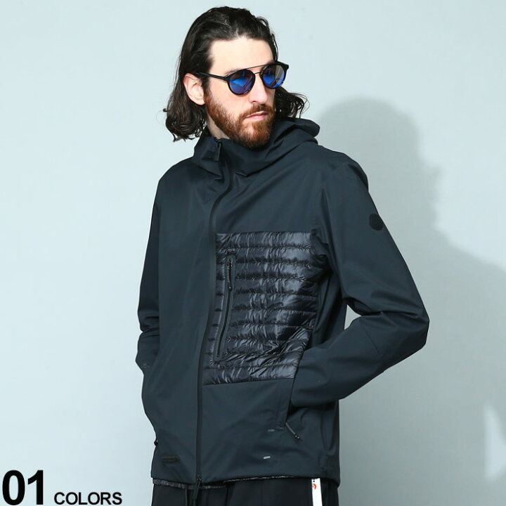 楽天市場】MONCLER (モンクレール) 切り替え フルジップ ウインド  