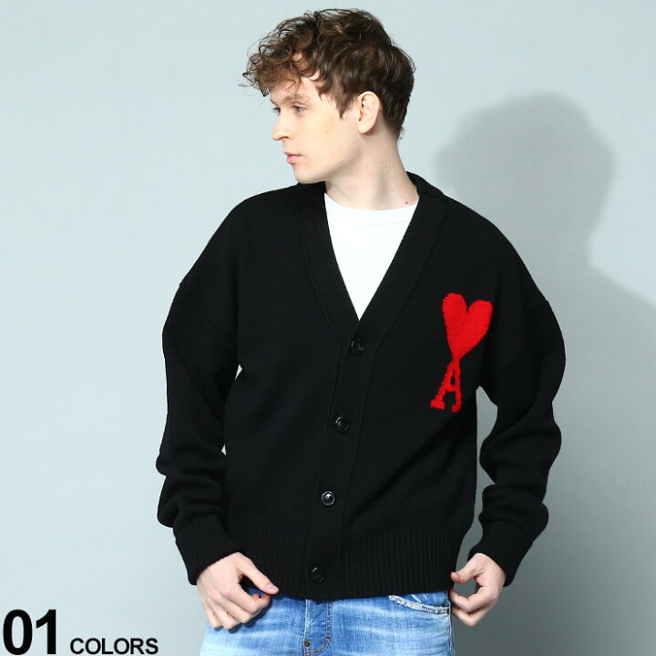 楽天市場】AMI PARIS (アミパリス) 胸ロゴ Vネック ニット  