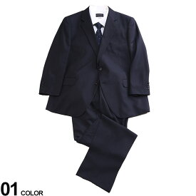 大きいサイズ メンズ B＆T CLUB (ビーアンドティークラブ) ウォッシャブル ウエストアジャスター シングル ツーパンツ スーツ スーツ 2本パンツ 洗える BT131410T