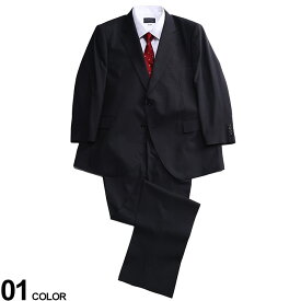 大きいサイズ メンズ B＆T CLUB (ビーアンドティークラブ) ウォッシャブル ウエストアジャスター シングル ツーパンツ スーツ スーツ 2本パンツ 洗える BT131411T