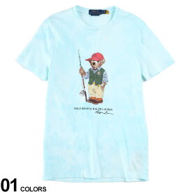 POLO RALPH LAUREN (ポロラルフローレン) タイダイ ベアプリント クルーネック 半袖 Tシャツブランド メンズ 男性 トップス Tシャツ 半袖 シャツ RL710900826