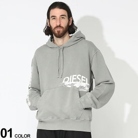 DIESEL (ディーゼル) バックグラフィック プルオーバー パーカーブランド メンズ 男性 トップス パーカー 長袖 スウェット DSA110740QGAK