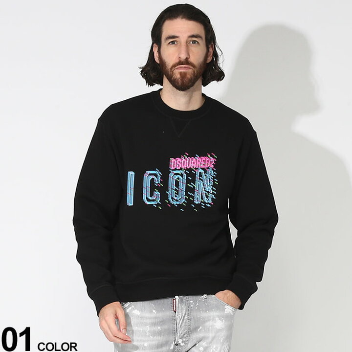 楽天市場】DSQUARED2 (ディースクエアード) 裏起毛 ネオンICON クルー 