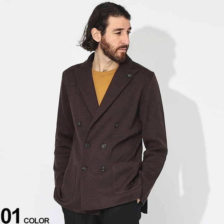 楽天市場】LARDINI (ラルディーニ) ウール ダブル ニットジャケット 
