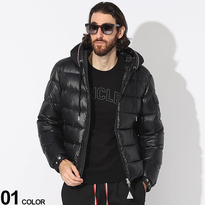 楽天市場】MONCLER (モンクレール) ロゴフード フルジップ ダウン 