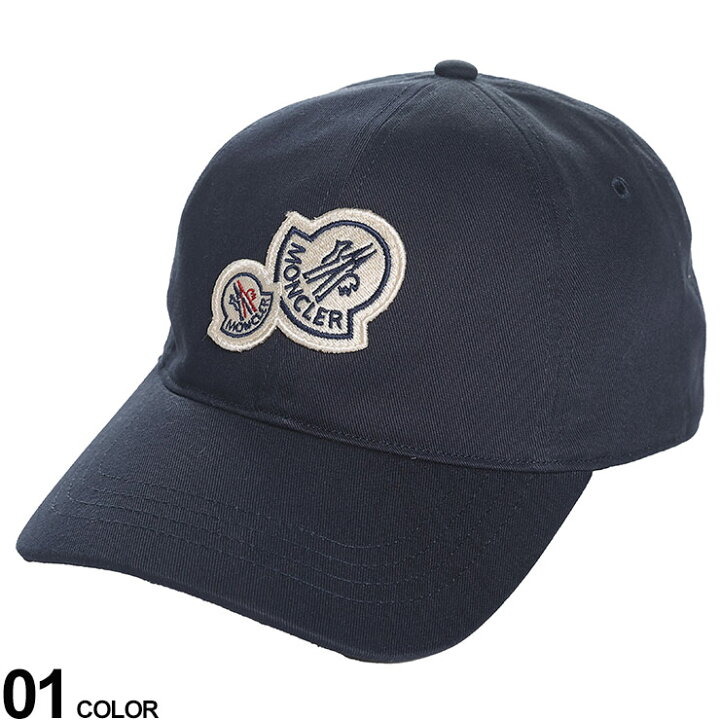 楽天市場】MONCLER (モンクレール) ダブルワッペン コットン キャップ 